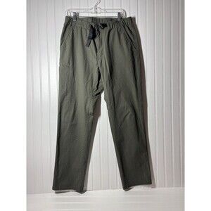 Men’s Patagonia Organic Cotton Flat Front With Belt Green Pants Size M